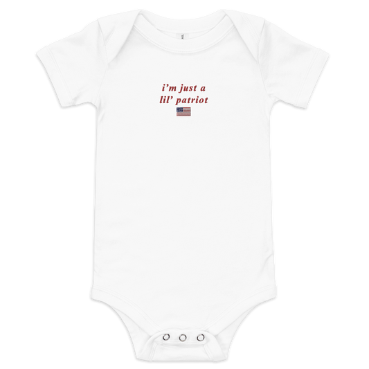 I'm Just A Lil' Patriot | Conservative Baby Onesie